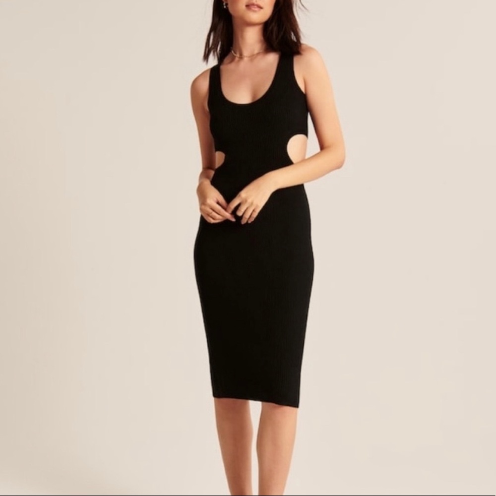 Abercrombie & Fitch cut out midi dress